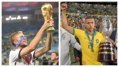 Trofi di level klub lebih berpeluang diraih seorang pemain dibanding di level timnas karena frekuensinya yang rutin tiap tahun. Uniknya 5 pemain berikut justru belum pernah meraih trofi bersama klub, namun dapat meraih trofi bergengsi di level timnas. (Kolase Foto AFP)