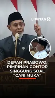 Depan Prabowo, Pimpinan Gontor Singgung soal 'Cari Muka'