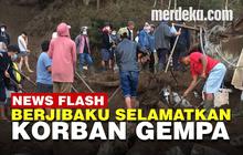 VIDEO: Detik-Detik Menegangkan Petugas dan Warga Evakuasi Korban Gempa di Bali