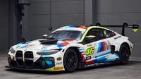 Mobil BMW M4 GT3 yang dikendarai Valentino Rossi.