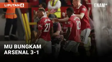 Lanjutan Liga Inggris peremukan Manchester United dan Arsenal di Stadion Old Trafford Manchestar. MU sukses tumbangkan Arsenal dengan skor 3-1.