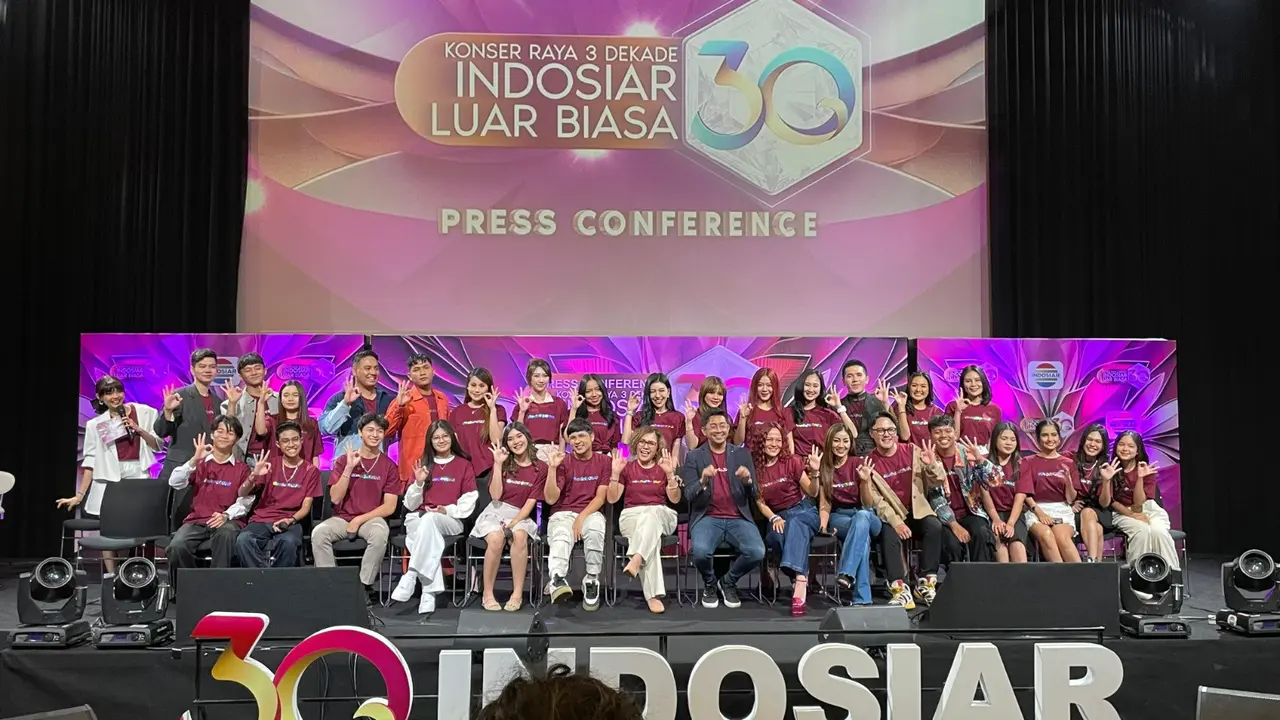 Jumpa pers HUT 3 Dekade, Indosiar Gelar Konser Raya.