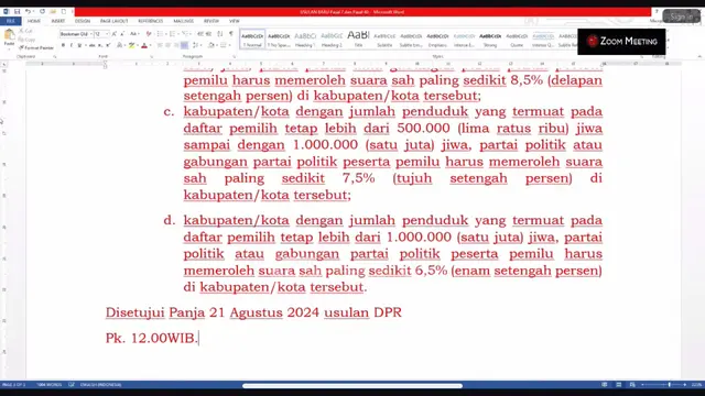 Draf Revisi UU Pilkada