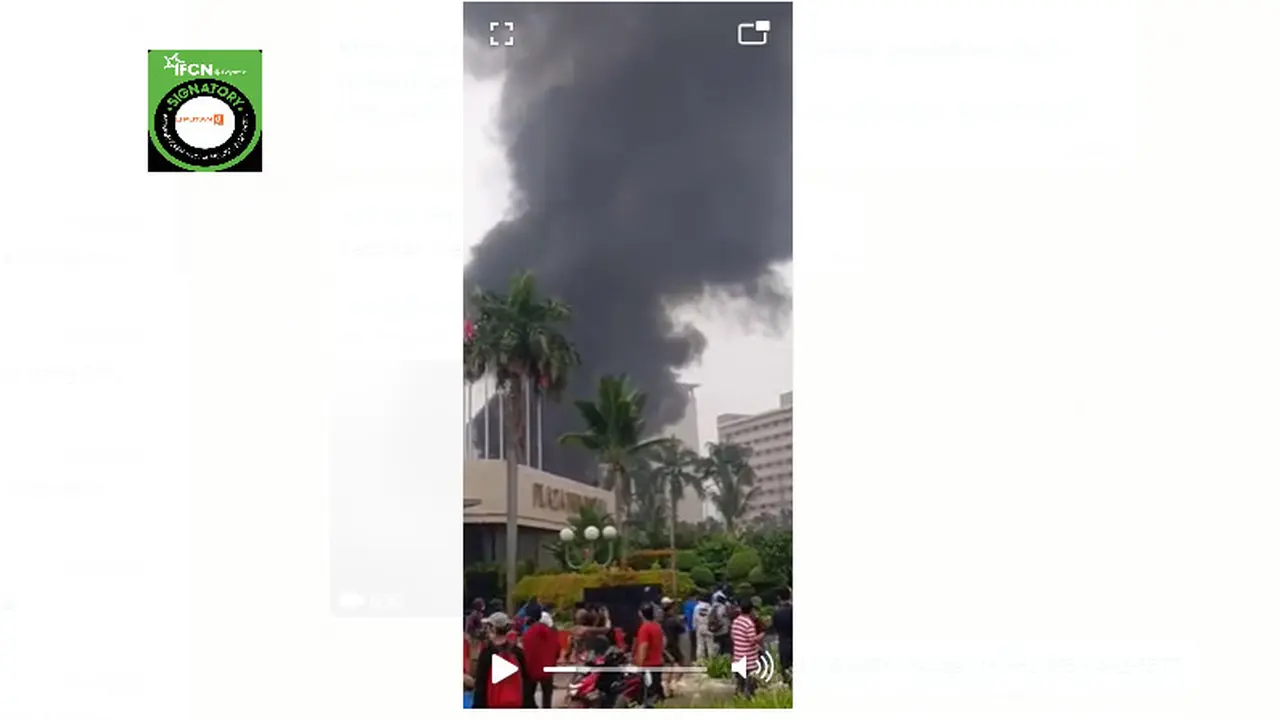 Penelusuran Klaim Plaza Indonesia Kebakaran saat Demo Menolak UU Omnibus Law