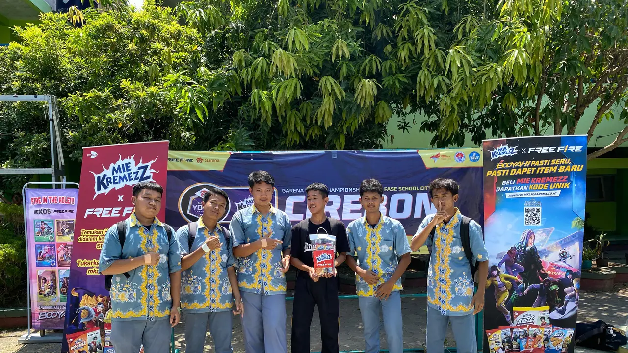 Kolaborasi Kreatif Sasar Gamers Muda, Mie Kremezz dan Free Fire Roadshow di 66 Sekolah Indonesia