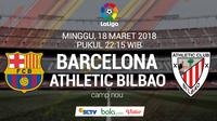 La Liga_Barcelona Vs Athletic Bilbao (Bola.com/Adreanus Titus)