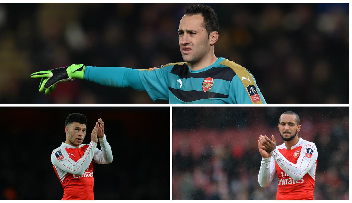 Berjarak 13 poin dari pimpinan klasemen, Leicester, membuat peluang Arsenal untuk menjadi juara Liga Premier Inggris musim ini semakin menipis. Kegagalan itu diprediksi juga akan diikuti oleh perginya enam bintang mereka pada akhir musim. (AFP)