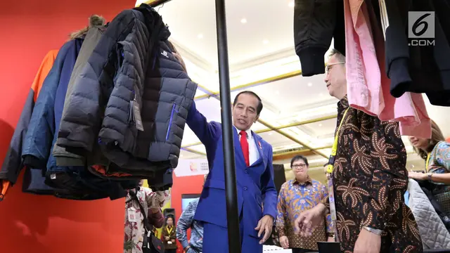 Jokowi Tinjau Pameran Indonesia Industrial Summit 2018