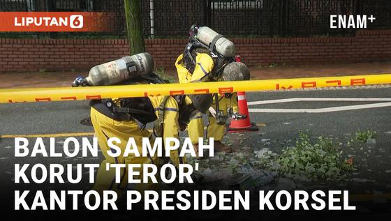 VIDEO: Kian Menjadi, Balon Sampah Kiriman Korut Jatuh di Kawasan Kantor Presiden Korsel
