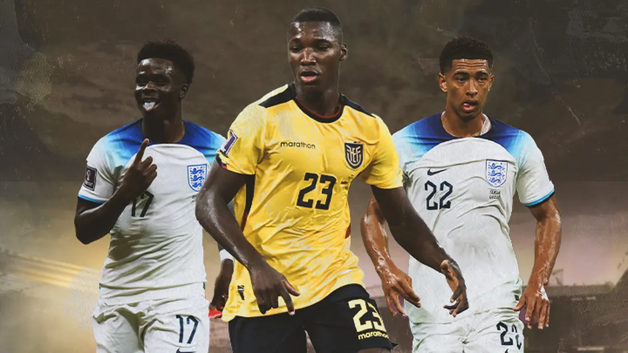 Ilustrasi - Bukayo Saka, Moises Caicedo, Jude Bellingham