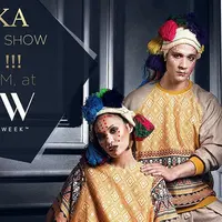 Membawa harum nama Bangsa Indonesia, perancang muda Ivan Gunawan menampilkan karyanya yang terkenal dengan nama JAJAKA, di LA Fashion Week SS 2017 pada Sabtu (1/10). (Instagram/Ivan_gunawan)