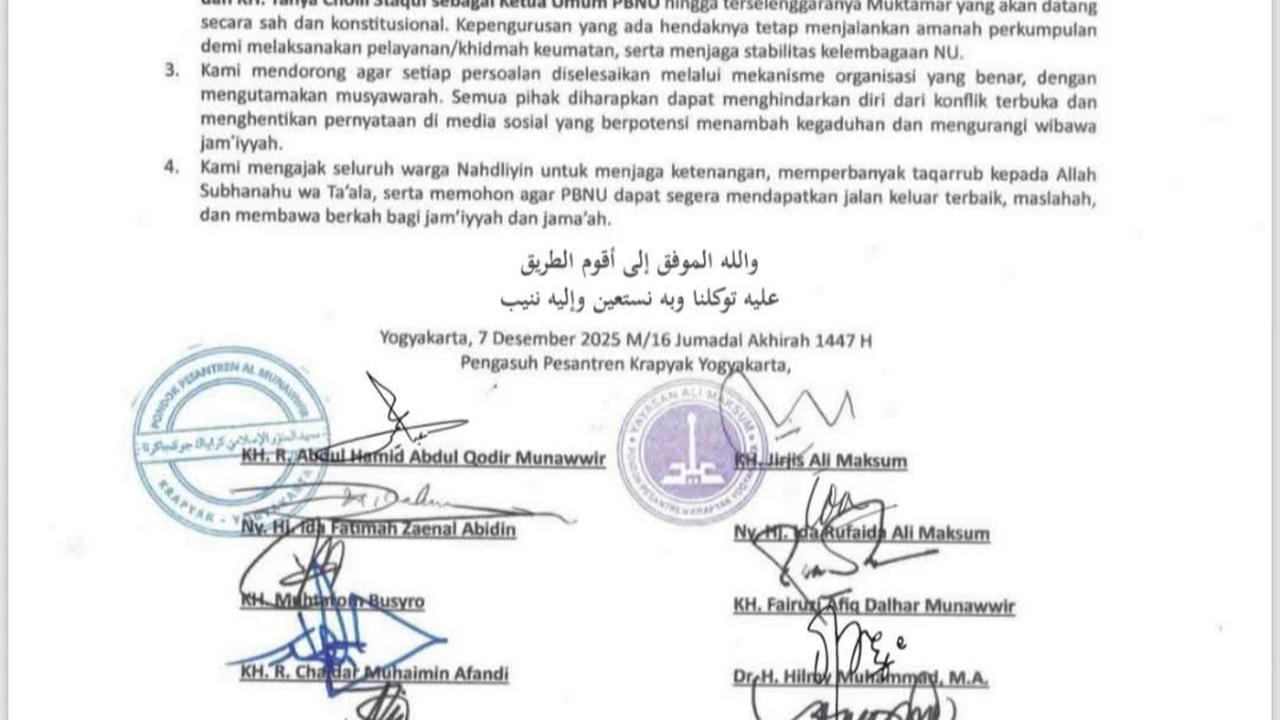 Maklumat Pesantren Krapyak