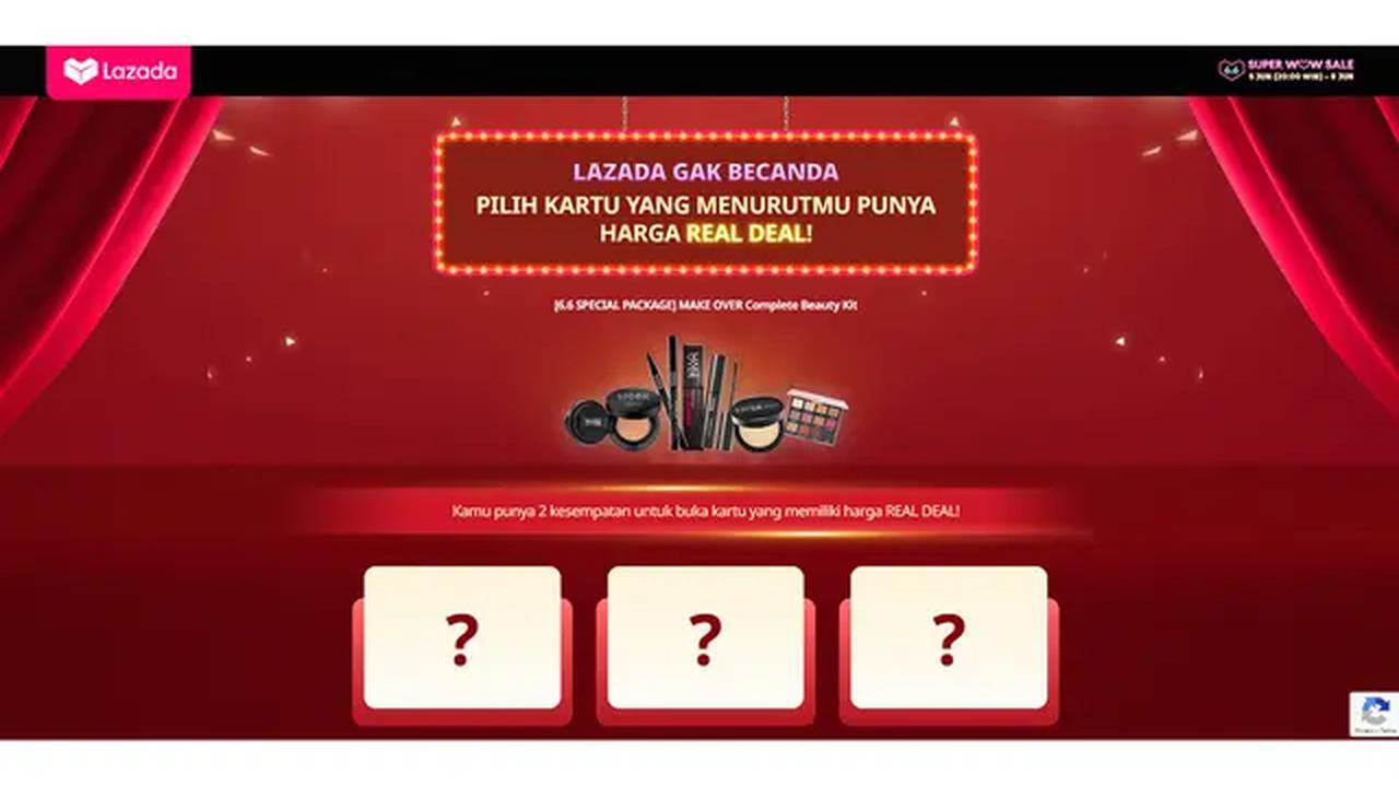 Microsite: lazada-gak-becanda.com