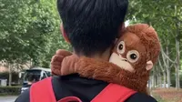Fenomena anak muda di China mengadopsi boneka orangutan, diperlakukan bak anak sendiri. (dok. Instagram @radii_media/https://www.instagram.com/p/CveBXLrM97P/)
