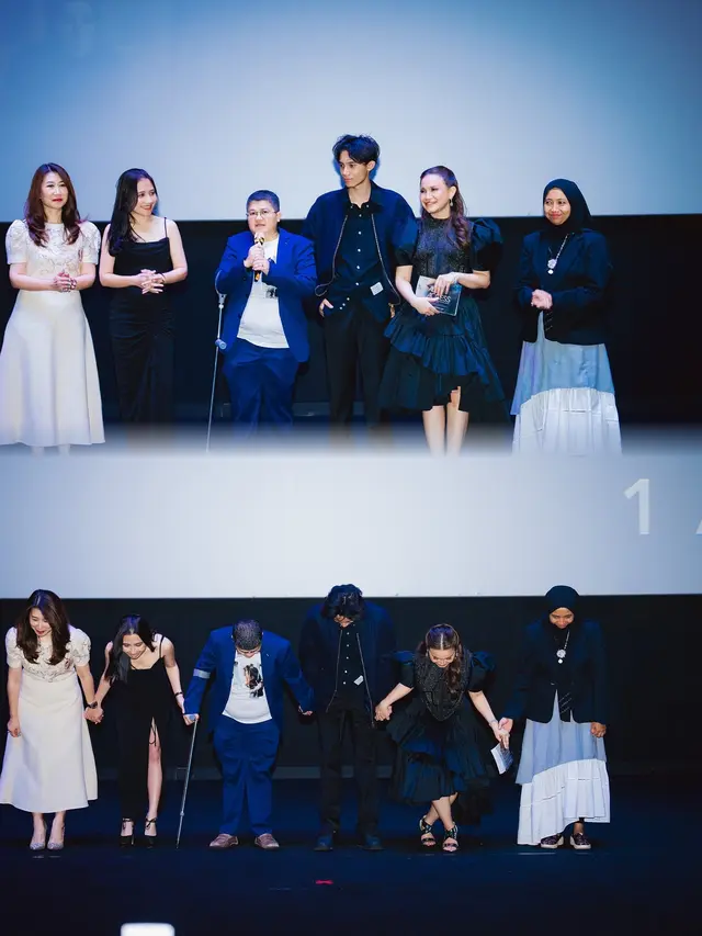 7 Potret Prilly Latuconsina Tampil Langsing di Gala Premier Film Dokumenter Rossa