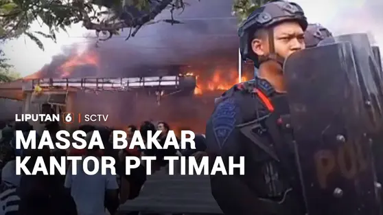 Massa Bakar Kantor PT Timah