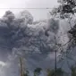 Awan panas yang keluar dari Gunung Semeru memiliki jarak luncur kurang lebih 4,5 kilometer pada Sabtu (16/1/2021) sore pukul 17.24 WIB. (Foto:BNPB)