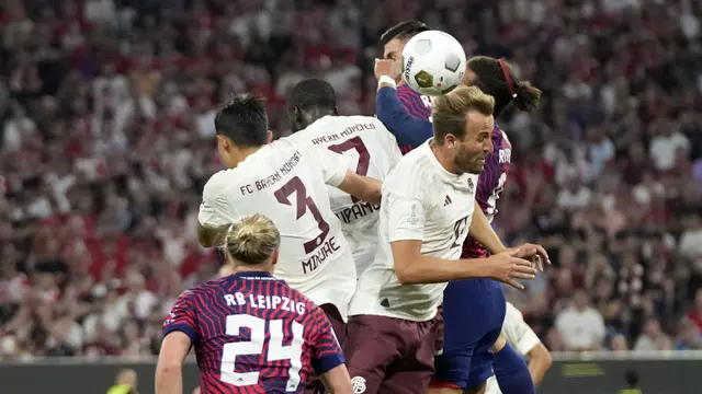 Foto: Debut Pahit Harry Kane di Bayern Munchen, Dibantai 0-3 oleh RB Leipzig di Piala Super