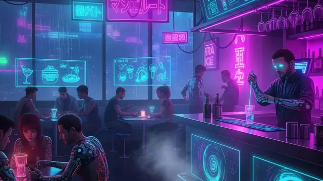 Prompt AI Edit Foto dengan Gaya Cyberpunk Neon 2025