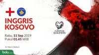 Kualifikasi Piala Eropa 2020 - Inggris Vs Kosovo (Bola.com/Adreanus Titus)