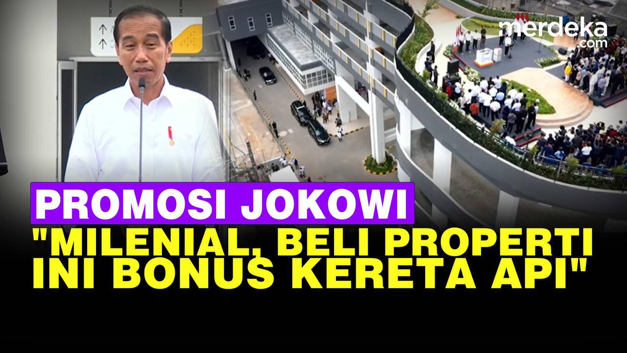 VIDEO: Diresmikan Jokowi, Beli Hunian Milenial ini Bisa Bonus Kereta Api
