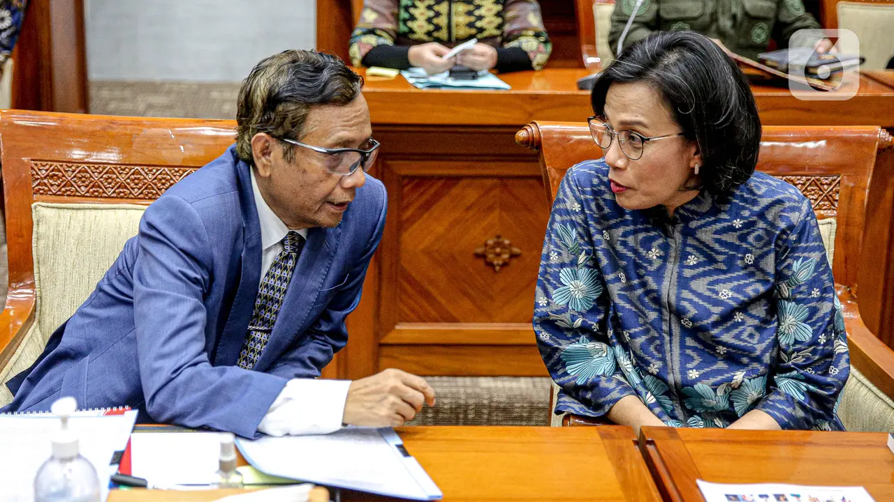 DPR Bersama Mahfud MD dan Sri Mulyani Bahas Transaksi Mencurigakan Rp 349 T