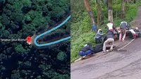 Viral Aksi Relawan Penolong Motor Tak Kuat Nanjak di Bromo (sumber: Google Maps, Instagram/tt_media_channel)