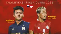 Kualifikasi Piala Dunia - Thailand Vs Indonesia - Suphanat Mueanta Vs Kushedya Hari Yudo (Bola.com/Adreanus Titus)