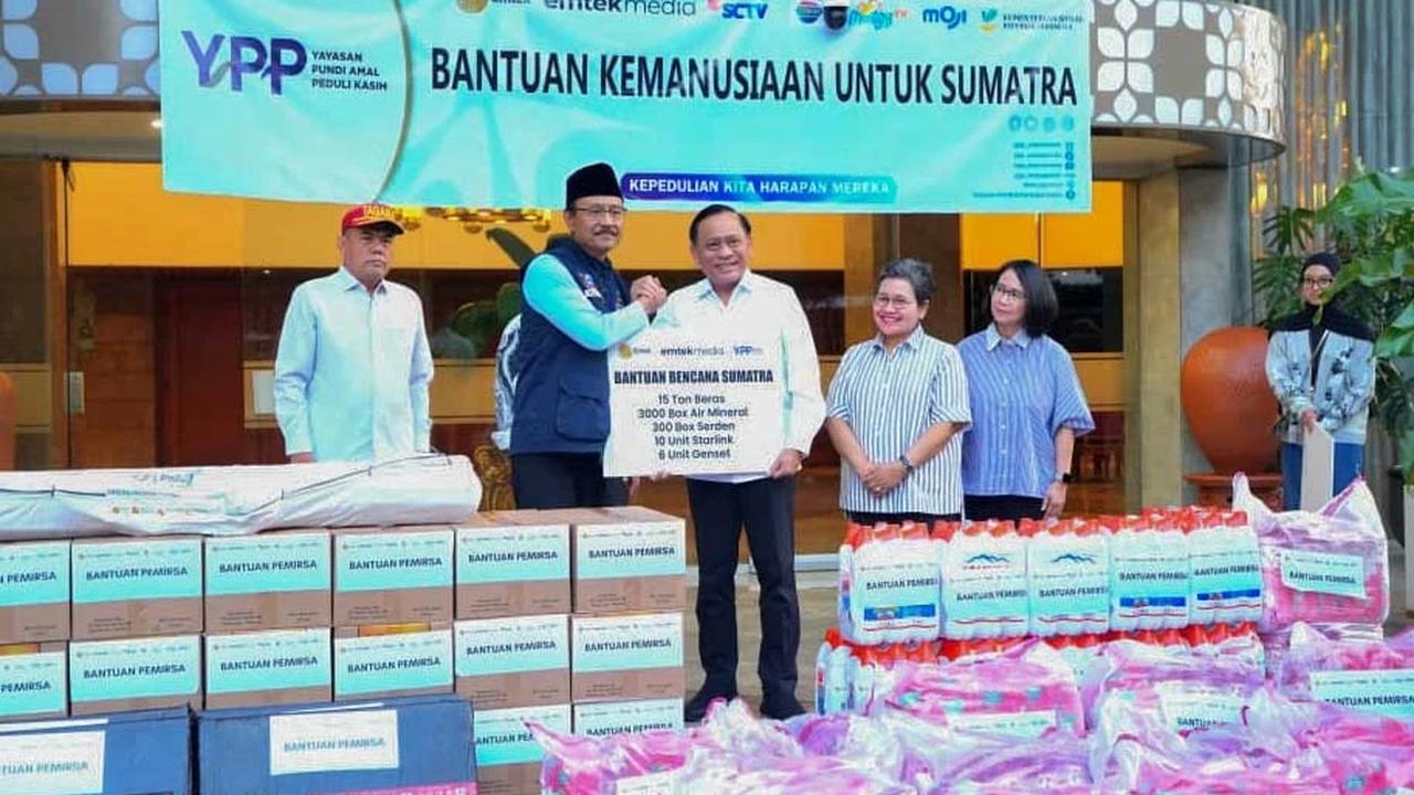 FOTO: Emtek Group Salurkan Bantuan Kemanusiaan untuk Wilayah Terdampak Bencana Sumatera