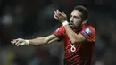 Joao Moutinho - Pemain yang menjalani debut internasionalnya di tahun 2005 ini, kini total caps internasional bersama Portugal berjumlah 130 caps. Pemain lini tengah ini juga merupakan aktor penting Portugal menjuarai Euro 2016. (Foto: AFP/Miguel Riopa)