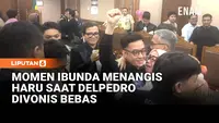 Tangis Haru Ibunda Delpedro Usai Putra Divonis Bebas di PN Jakarta Pusat