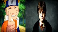 Sebagian penggemar anime Naruto dan film Harry Potter merasakan persamaan dari segi karakter tokoh. 