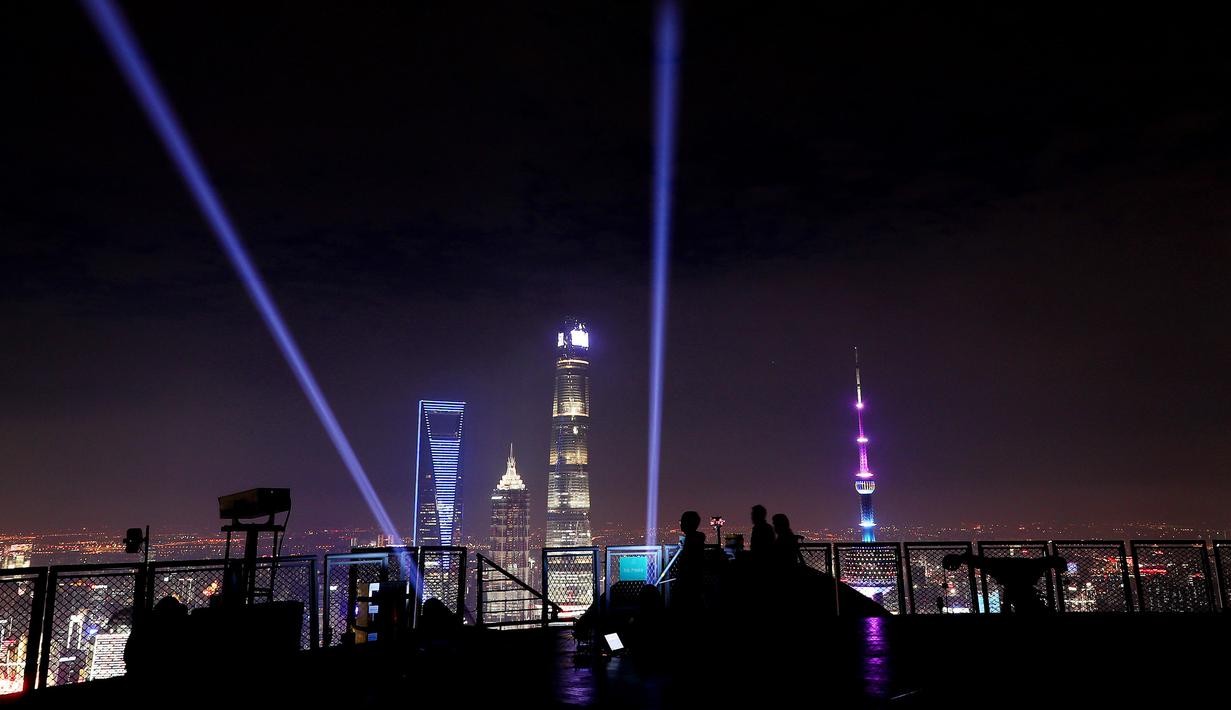  FOTO  Pertunjukan Cahaya  Siap Ramaikan Pembukaan China 