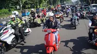 Ratusan bikers mengikuti Sunday morning ride (Sunmori) sembari mengkampanyekan road safety. (Istimewa)