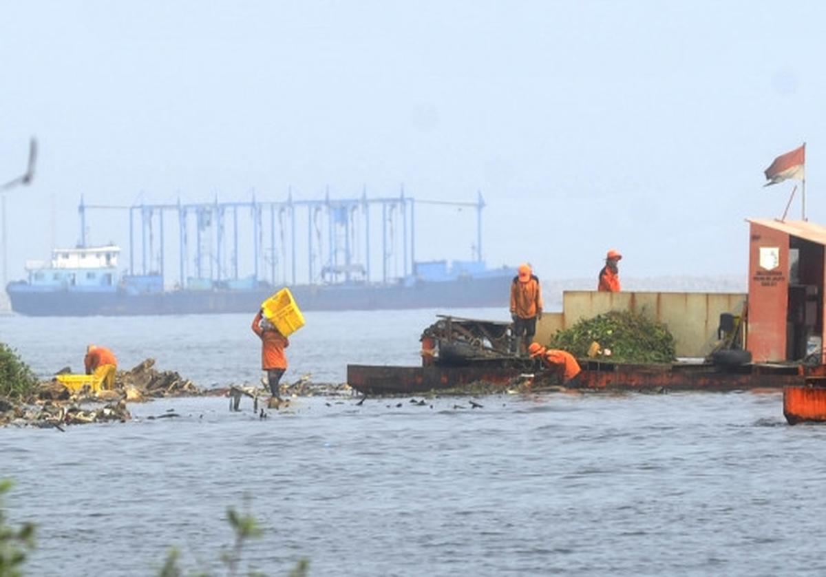 Melihat aksi para penjaga kebersihan pantai