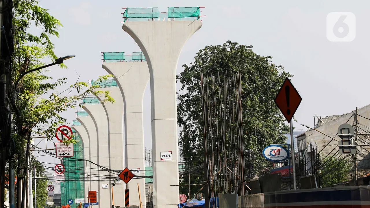 Progres Pembangunan LRT Jakarta Fase 1B