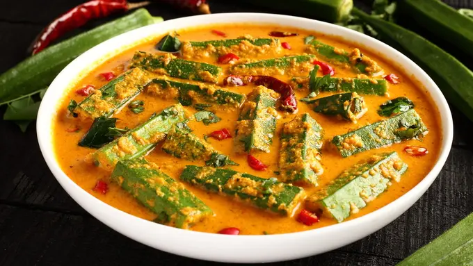 kari santan lodeh okra hijau