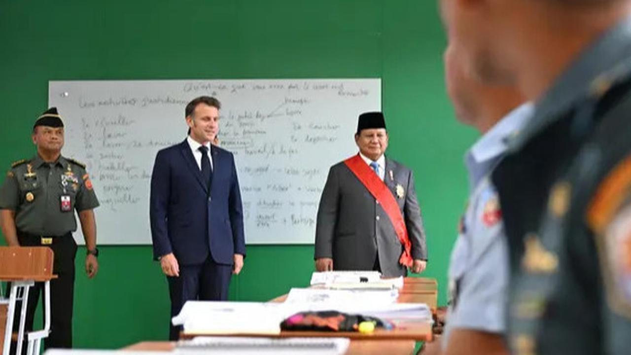 VIDEO: Presiden Macron Terpukau Perwira TNI Fasih Bahas Prancis, Bikin Prabowo Bangga