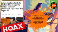 Cek Fakta: Hoaks Artikel Luhut Ancam Keluar dari Indonesia Jika China Dilarang Kelola Bandara Morowali