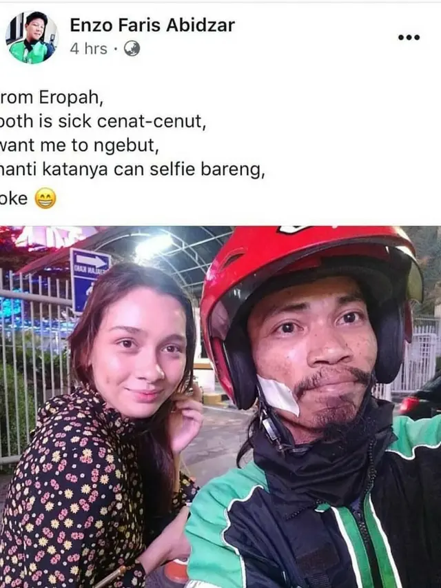 8 Status Kocak Driver Ojek Online Bonceng Cewek