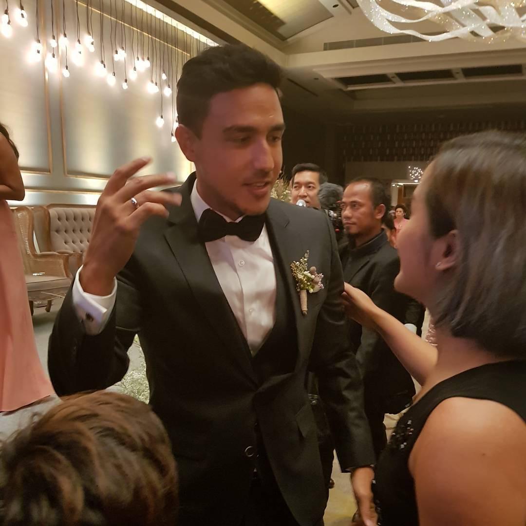 Widi Mulia di resepsi pernikahan Raisa-Hamish Daud. (Instagram - @widimulia)