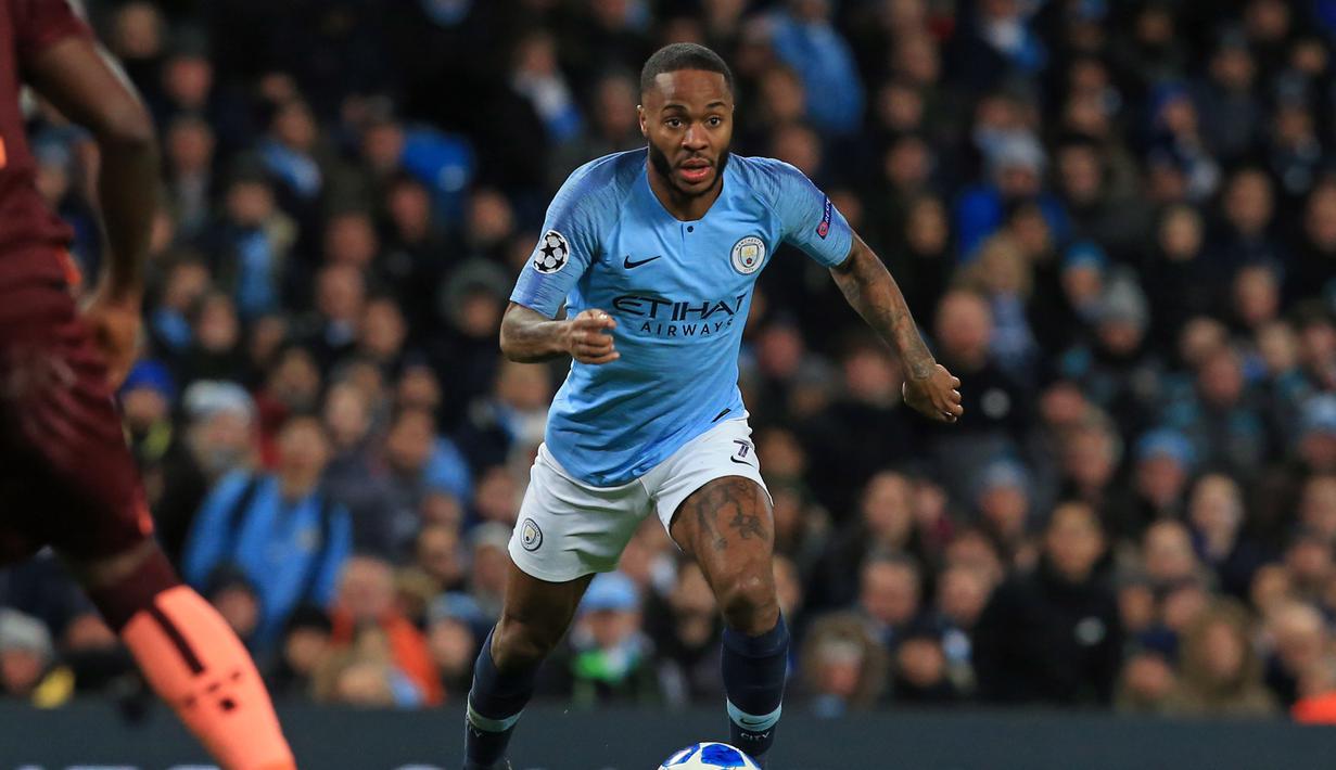 6. Raheem Sterling (Man City) - 12 gol dan 9 assist (AFP/Lindsay Parnaby)