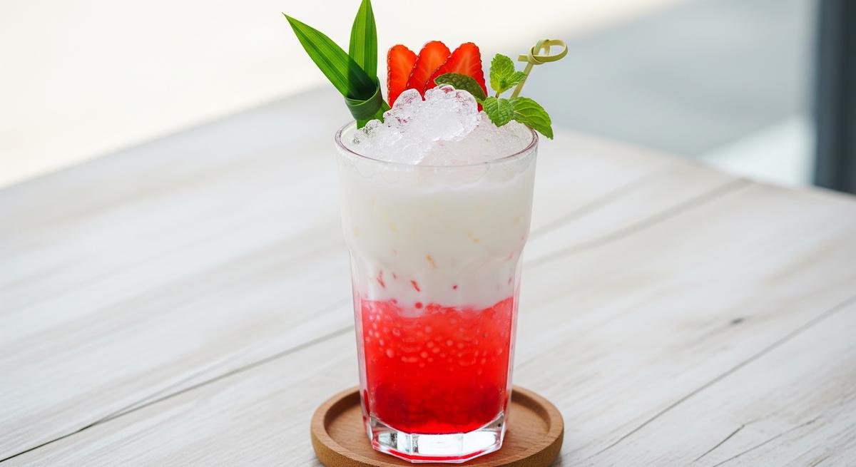 Resep Es Merah Putih Segar/AI Generated