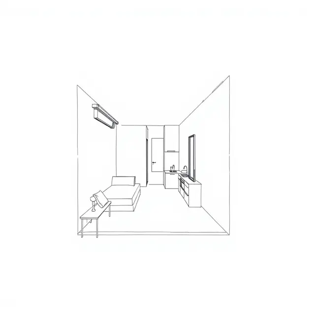 Sketsa Rumah Minimalis 2 Kamar Memanjang
