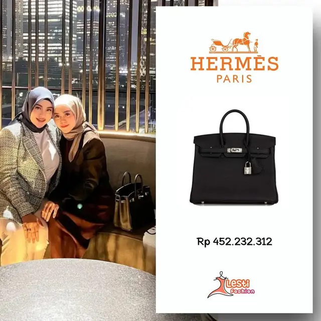 Lesti Kejora dan tas mahal koleksinya (Instagram/lesti.fashion)