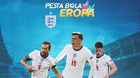 Piala Eropa - Harry Kane, Declan Rice, Mason Mount (Bola.com/Adreanus Titus)