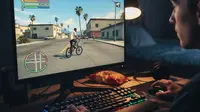 Memasukkan cheat GTA San Andreas di PC (Ilustrasi AI)