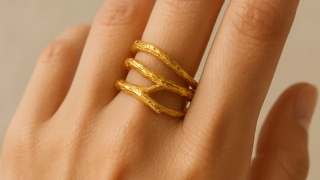 Model Cincin Lilit Emas 24 Karat yang Unik dan Stylish/Ilustrasi AI