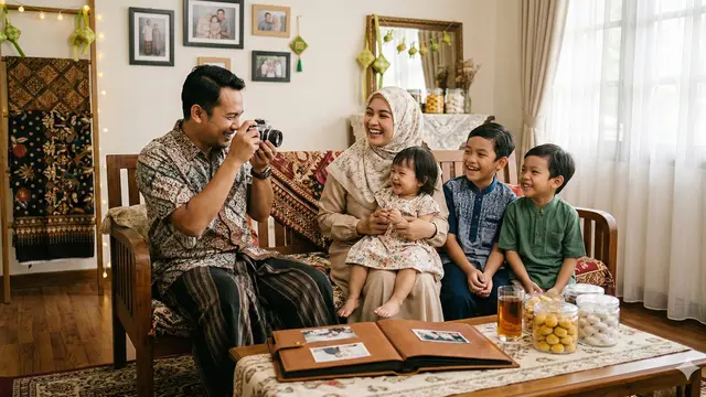 Cara Membuat Tradisi Lebaran Baru untuk Keluarga Muda (Foto: Gemini AI)