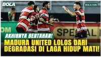 Menang Lawan PSM, Madura United Pastikan Tetap Bertahan di Super League